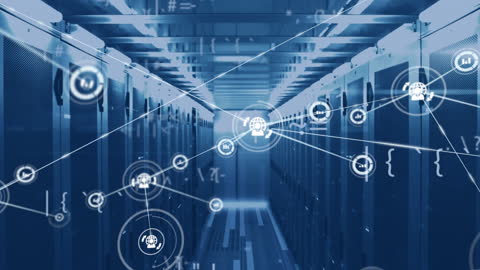 Digital Network Connections Among Data Servers