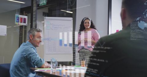 Diverse Team Brainstorming with Global Tech Projection