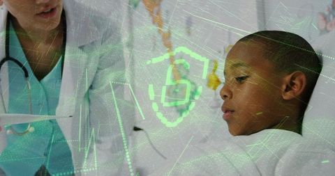 Pediatric Healthcare and Technology Integration Concept