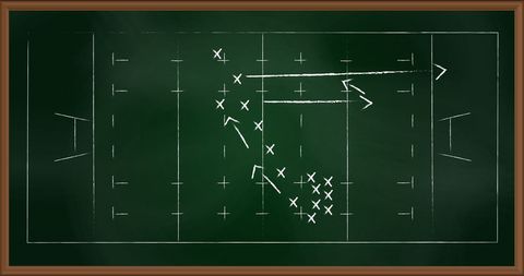 Chalkboard Football Strategy