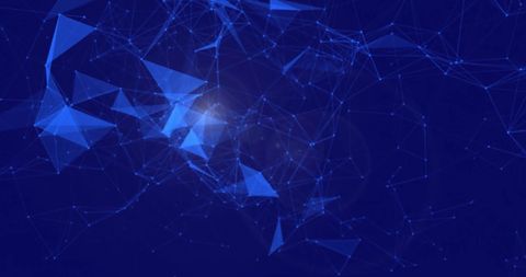 Abstract Glowing Connections on Blue Background - Download Free Stock Images Pikwizard.com