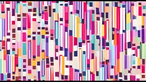 Vibrant Geometric Shapes in Motion