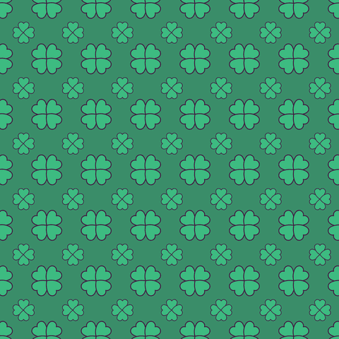 Seamless Four Leaf Clover Pattern on Transparent Background - Download Free Stock Videos Pikwizard.com