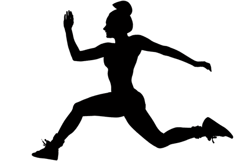 dynamic silhouette of woman running on transparent background - Download Free Stock Videos Pikwizard.com