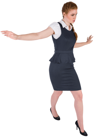 transparent businesswoman balancing act in formal outfit - Download Free Stock Videos Pikwizard.com