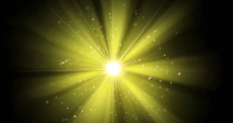 Abstract Radiant Yellow Light Burst on Black - Download Free Stock Images Pikwizard.com