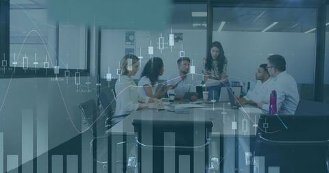 Diverse Team Discussing Data Analysis in Modern Office Environment - Download Free Stock Images Pikwizard.com