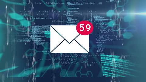 Digital Communication Concept with Email Icon