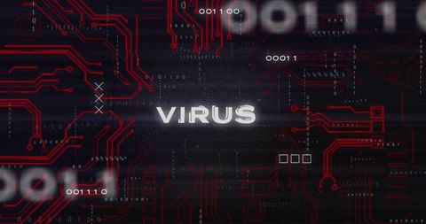 digital circuit board with virus alert - Download Free Stock Images Pikwizard.com