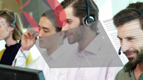 Team of Diverse Consultants Analyzing Data with Technology