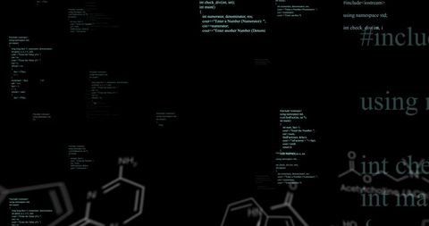 Digital Data Processing with Abstract Code on Black Background - Download Free Stock Images Pikwizard.com