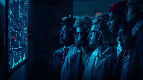 Team Monitoring Live Data Feeds for Business Decisions