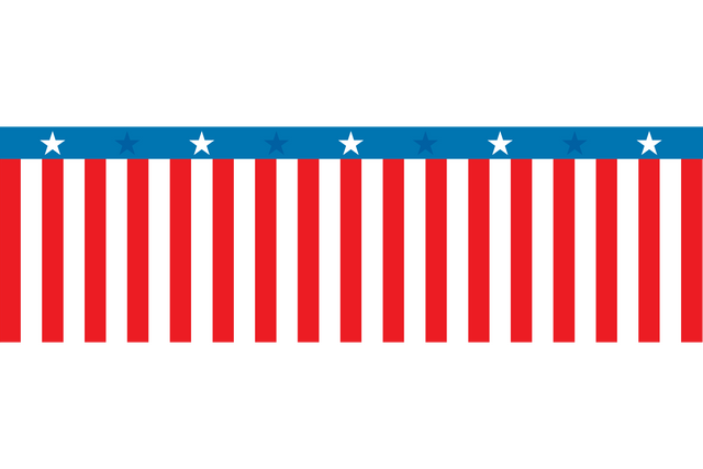 Patriotic Stripe and Stars Banner on Transparent Background - Download Free Stock Videos Pikwizard.com