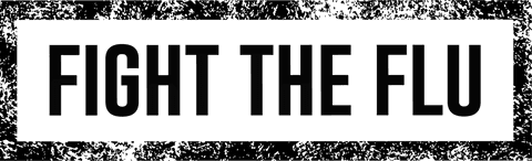 Fight the Flu Text Transparent Design for Health Campaigns