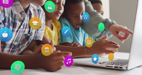 Educational Technology Engagement in Classroom Setting - Download Free Stock Images Pikwizard.com