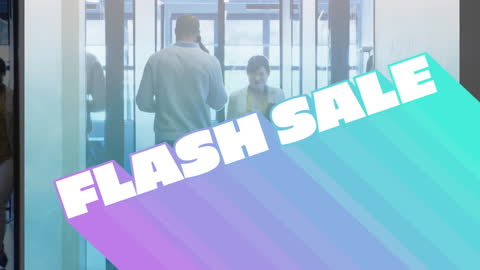 Flash Sale Announcement in Vibrant Colors