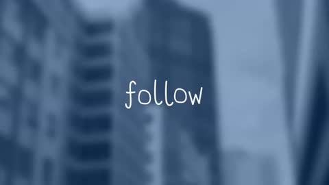 Social Media Follow Request Overlay with Urban Background