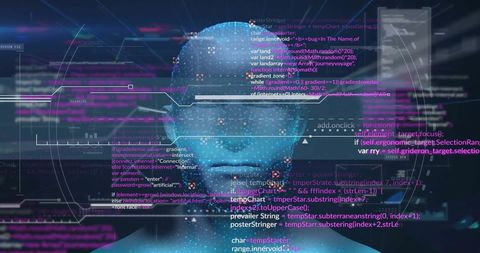 Futuristic Digital Interface with Human Geometry - Download Free Stock Images Pikwizard.com