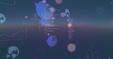 Digital Interface with Global Network and Data Processing Elements - Download Free Stock Images Pikwizard.com
