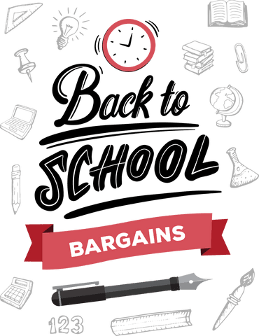 School Icons with Bargain Text on Transparent Background - Download Free Stock Videos Pikwizard.com