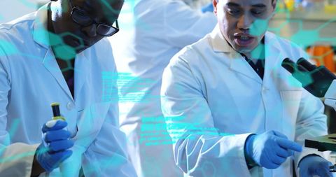 Innovative Scientists Analyzing Complex Scientific Data in Laboratory - Download Free Stock Images Pikwizard.com