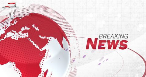Dynamic News Broadcast Graphics with Stylized Globe - Download Free Stock Images Pikwizard.com
