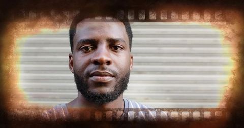 Urban Male Portrait with Vintage Cinematic Effect