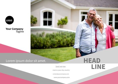 Happy Senior Couple Embracing New Life Swinghouse - Download Free Stock Templates Pikwizard.com