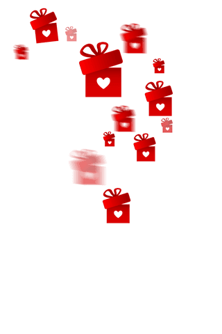 Floating Red Gift Boxes with Hearts on Transparent Background - Download Free Stock Videos Pikwizard.com