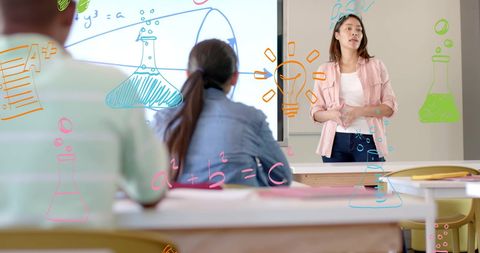 Students Engaging with Interactive Digital Learning - Download Free Stock Images Pikwizard.com