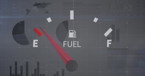 Digital Fuel Gauge Dashboard and Data Analysis Concepts - Download Free Stock Images Pikwizard.com