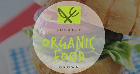 Locally Grown Organic Burger with Fresh Vegetables Promoting Sustainability - Download Free Stock Images Pikwizard.com