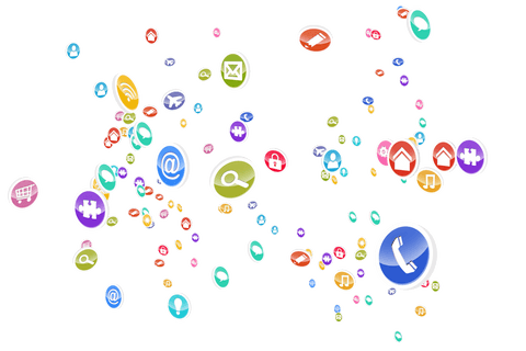Digital Network Media Icons on Transparent Background - Download Free Stock Videos Pikwizard.com