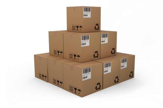 Pyramid of Packed Cardboard Boxes with Transparent Background - Download Free Stock Videos Pikwizard.com