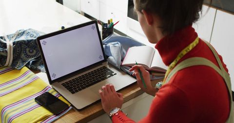 Home Fashion Design Studio with Non-Binary Creator - Download Free Stock Images Pikwizard.com
