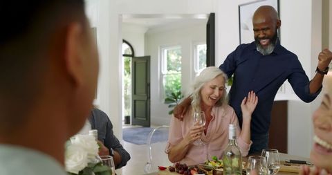 Family Celebration Sharing Laughter and Connection at Home