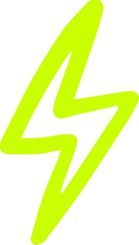 neon green lightning bolt on transparent background - Download Free Stock Videos Pikwizard.com
