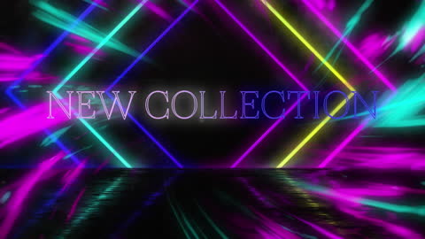 Dynamic Neon Lights Celebrating New Collection Launch