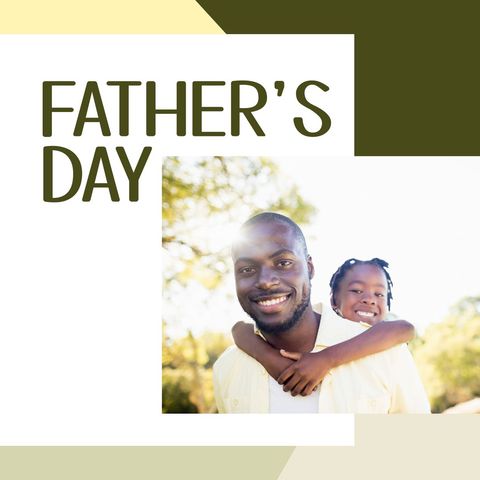 Father Piggybacking Son in Sunlit Park Celebrating Father's Day - Download Free Stock Templates Pikwizard.com