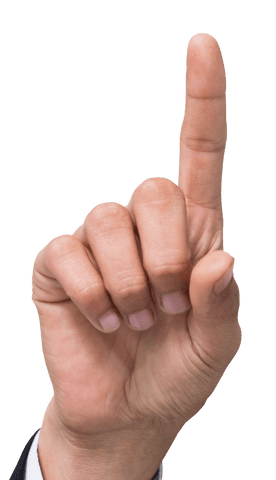 index finger pointing gesture on transparent background - Download Free Stock Videos Pikwizard.com
