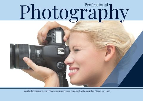 Professional Woman Photographer Capturing Moment with Camera - Download Free Stock Templates Pikwizard.com