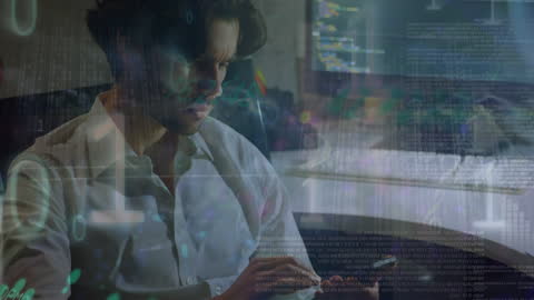 Digital Technology Data Transfer Cybersecurity Tech