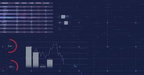 Digital Financial Data Analysis on Futuristic Blue Interface - Download Free Stock Images Pikwizard.com