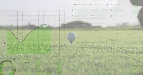 Digital Golf Data Processing on Sports Field - Download Free Stock Images Pikwizard.com