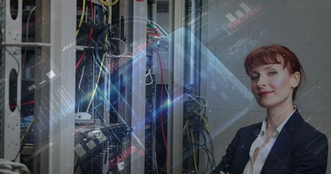 Confident IT Engineer Overseeing Data Security in Server Room - Download Free Stock Images Pikwizard.com
