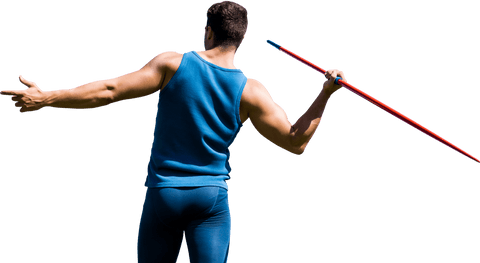 male athlete throwing javelin transparent design - Download Free Stock Videos Pikwizard.com
