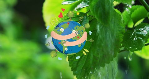 Earth Day Celebration: Embracing Globe and Nature