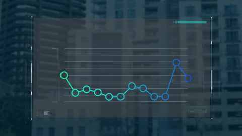 Animated Data Analytics with Urban Background