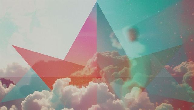 Abstract Geometric Shapes with Cloudscape and Ethereal Light