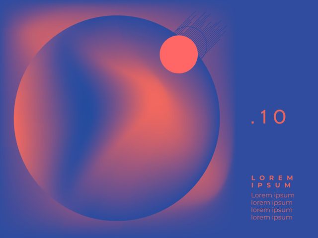 Modern Gradient Sphere Design for Tech and Art Events - Download Free Stock Templates Pikwizard.com